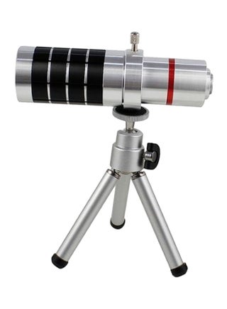 Universal 18x Zoom Phone Telephoto Camera Lens with Mini Tripod Silver/Black - v1530776170/N15476612A_1