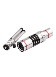 docooler Universal 18x Zoom Phone Telephoto Camera Lens with Mini Tripod Silver/Black  - Image 2