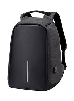 docooler Multifunction Backpack Casual Daypack With USB Connection Black  - Image 1
