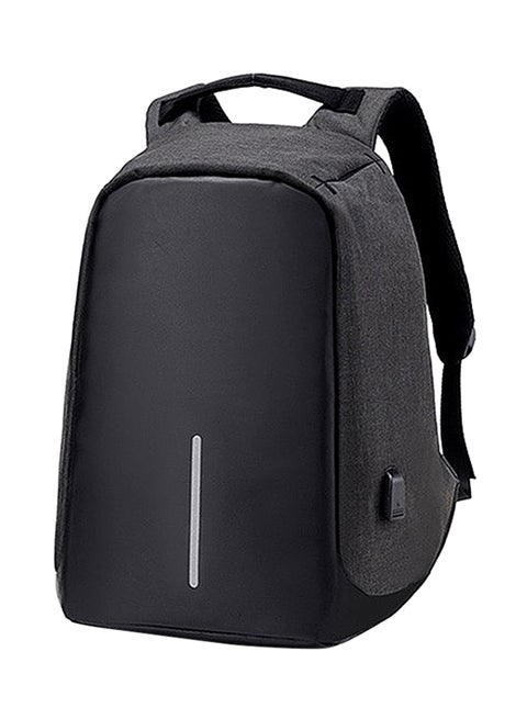 Multifunction Backpack Casual Daypack With USB Connection Black