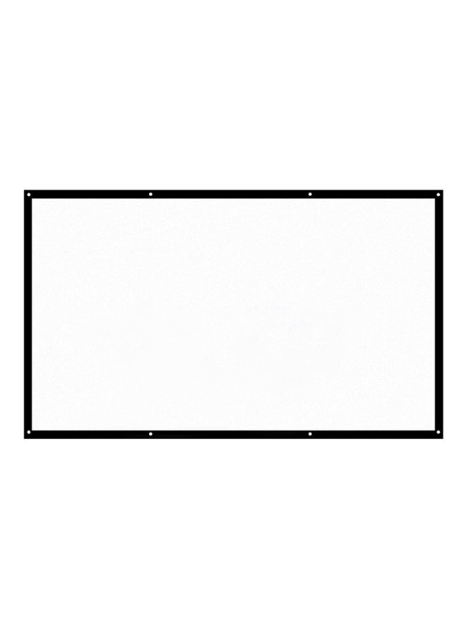 docooler - 120-Inch HD Portable Projector Screen 16:9 H 120 White - Image 1