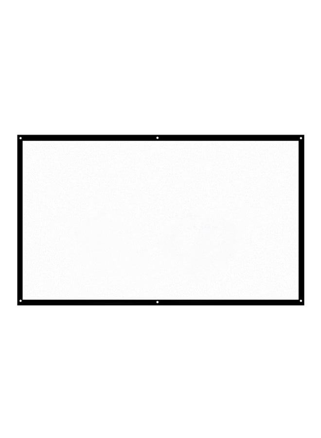 docooler - 84-Inch HD Portable Projector Screen H84 16:9 White - Image 1