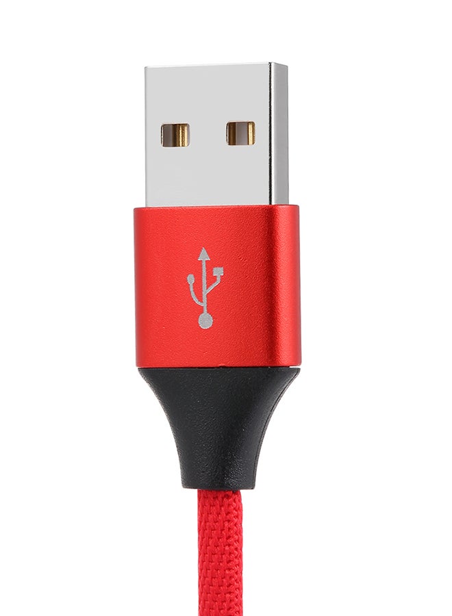 Tomtop 3-In-1 USB Multi Charging Cable Red - Image 4