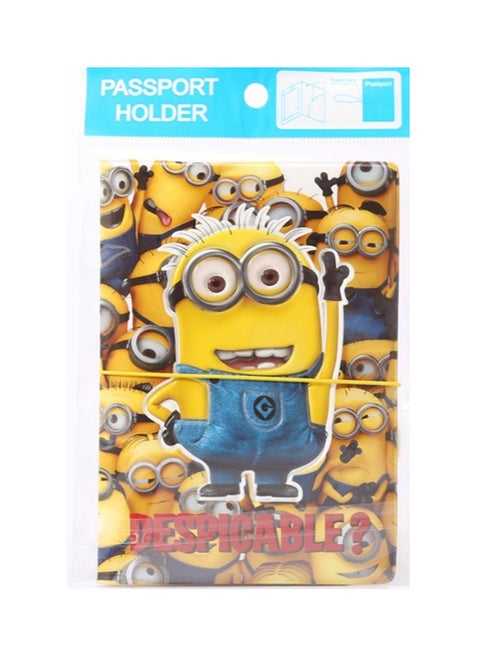 Minions Pattern Passport Holder Multicolour