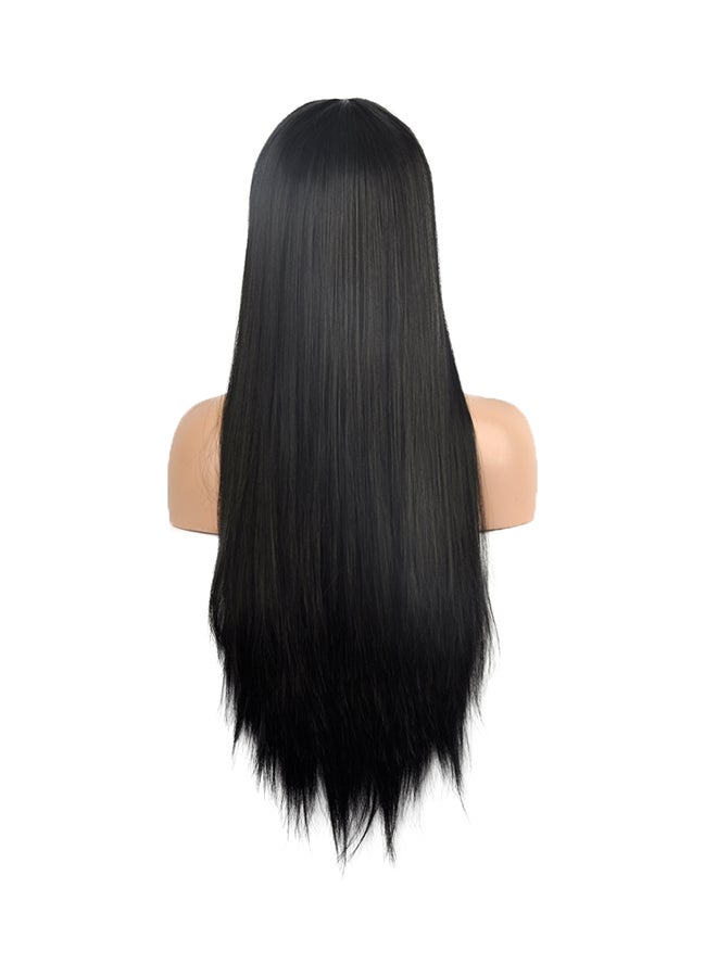 Generic Long Straight Party Hair Wig Black 300grams - Image 4