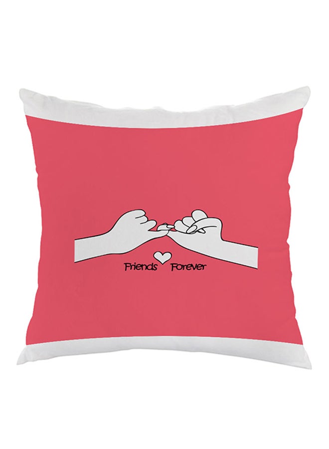 Decalac Friends Forever Printed Pillow Pink/White 40x40cm