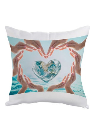 A Panel Expressing Communication Printed Pillow cover polyester Blue/White 40x40cm - v1530818507/N15621898A_1