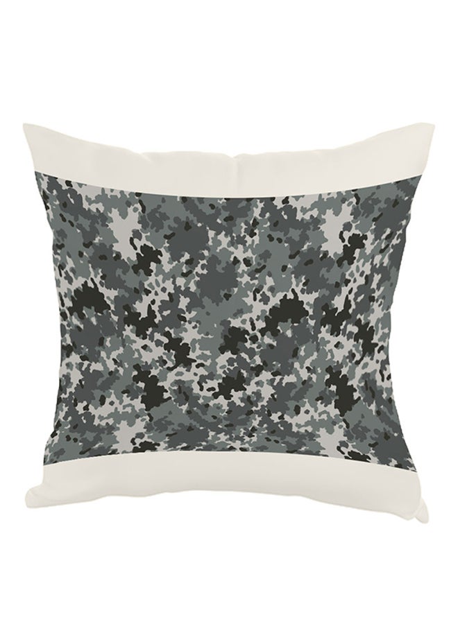 Camouflage Printed Pillow Grey/Black/White 40x40cm