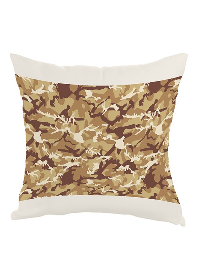 Decalac Camouflage Printed Pillow Brown/White 40x40cm