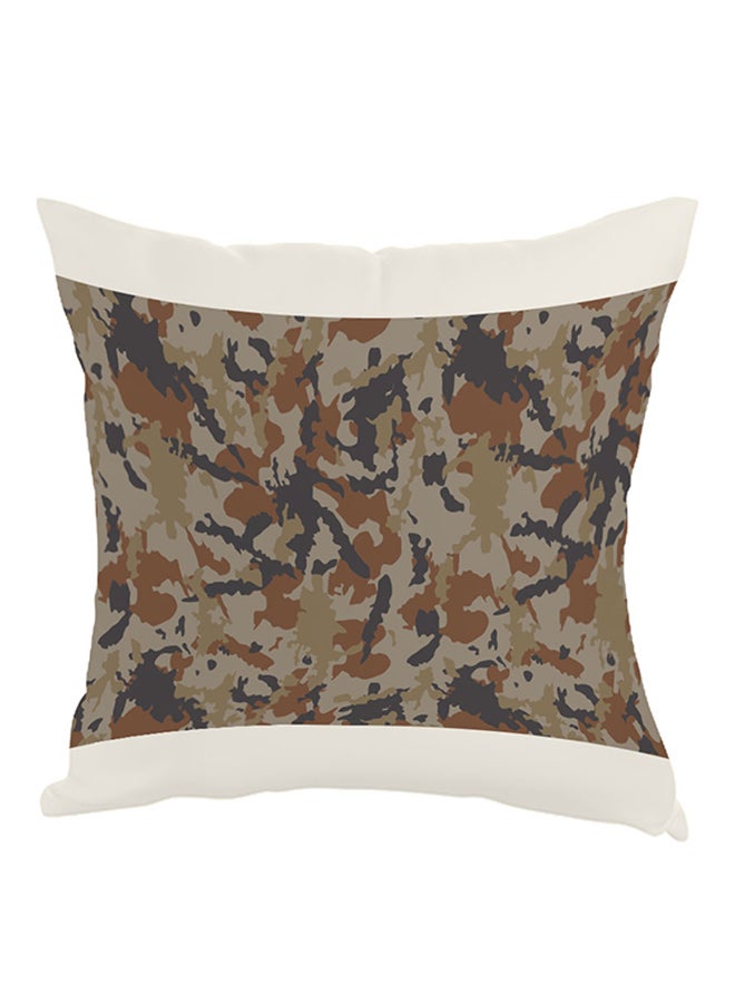 وسادة نوم بطبعة نقشة مموهة رمادي / بني 40x40سم