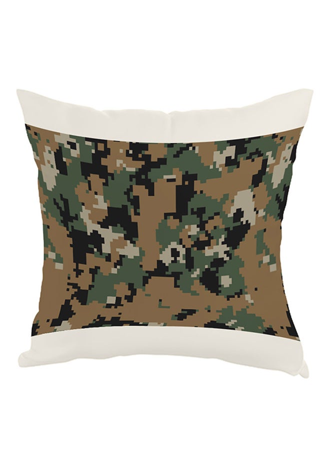Decalac Camouflage Printed Pillow Green/Beige/White 40x40cm