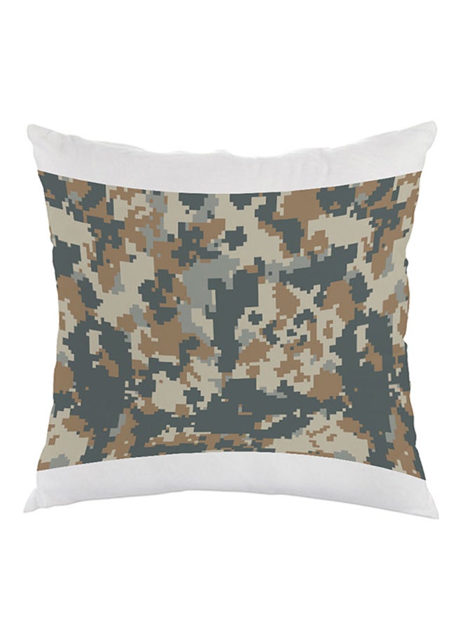 Decalac Camouflage Printed Pillow Velvet Multicolour 40x40cm