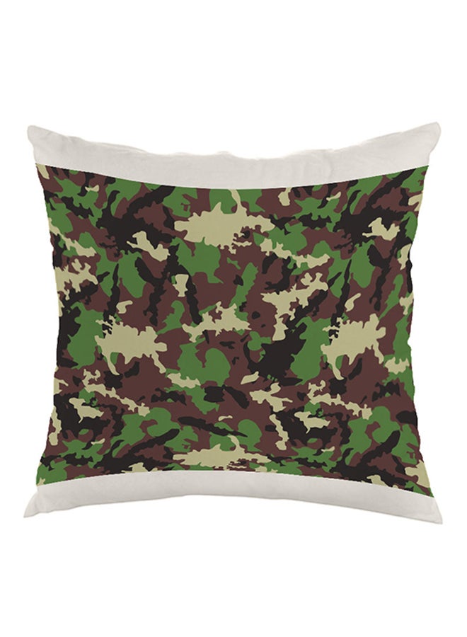 ديكالاك وسادة من المخمل بطبعة مموهة أخضر/بيج/بني 40x40سم