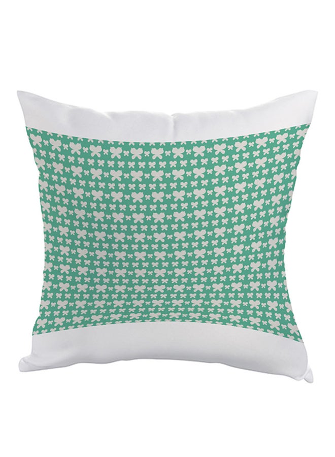 Decalac Butterflies Printed Pillow Green/White 40x40cm