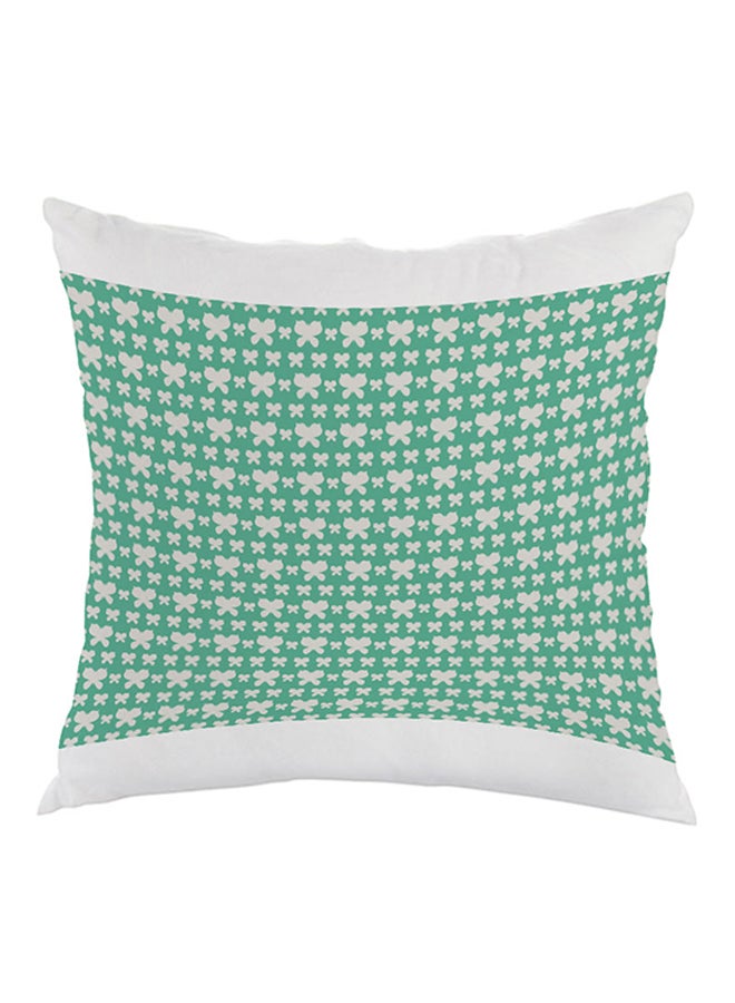 Decalac Butterflies Printed Pillow Green/White 40 x 40cm