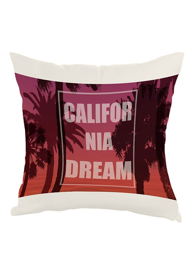 Decalac California Dream Printed Pillow Orange/Black/White 40x40cm