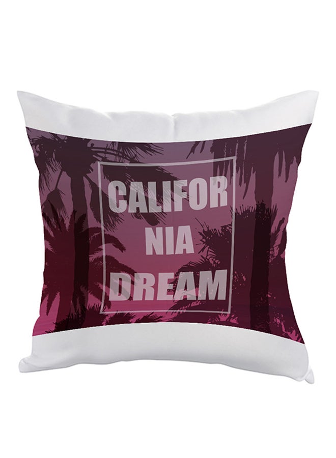 Decalac California Dream Printed Pillow Pink/White/Black 40x40cm