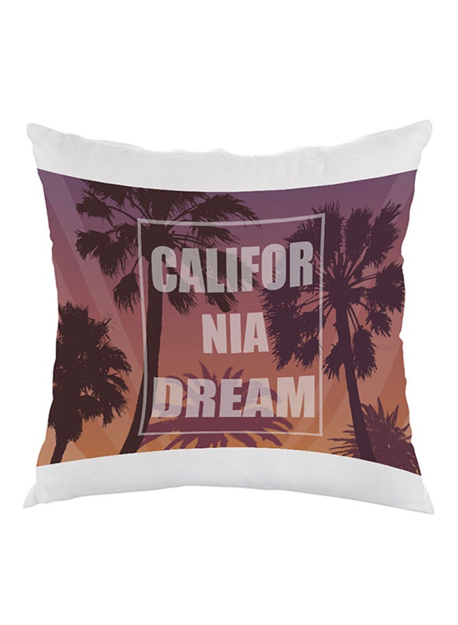 California Dream Printed Pillow Pink/Orange/White 40x40cm