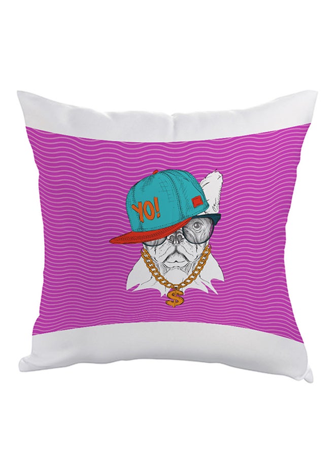 ديكالاك وسادة زينة بطبعة رسمة كرتونية لكلب متعدد الألوان 40 x 40سم