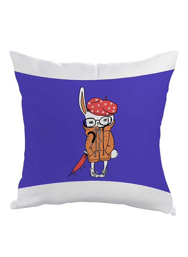 وسادة مطبوع عليها رسمة لشخصية أرنب كارتونية متعدد الألوان 40 x 40سم