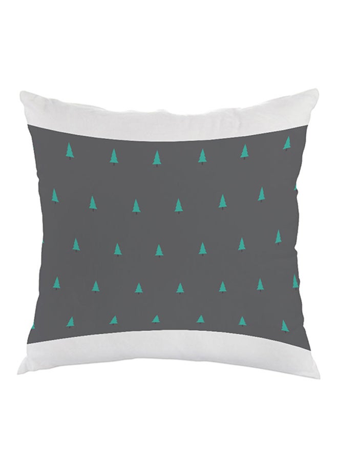 Cedar Trees Printed Pillow Grey/White/Green 40x40cm