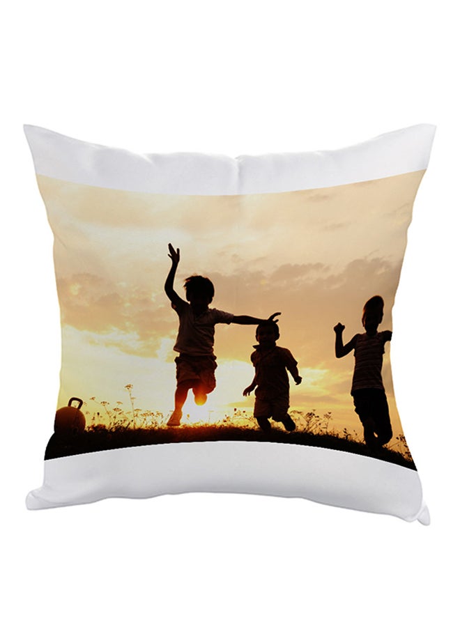 وسادة مطبوع عليها تشايلدهود بيوتي بيج/أبيض/بني 40x40سم