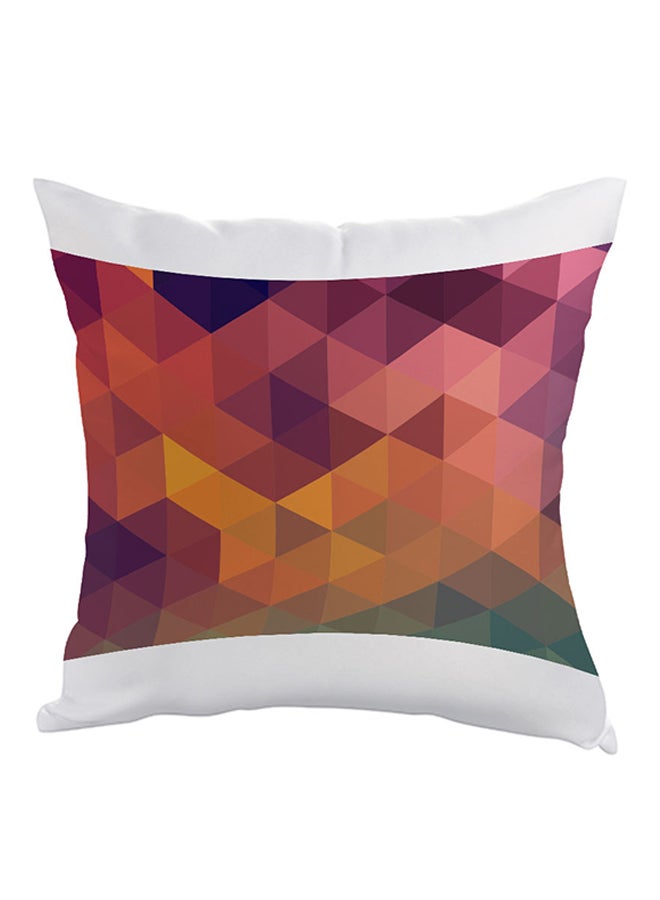 ديكالاك وسادة بطبعة مثلثات أرجواني\وردي\أصفر 40x40سم