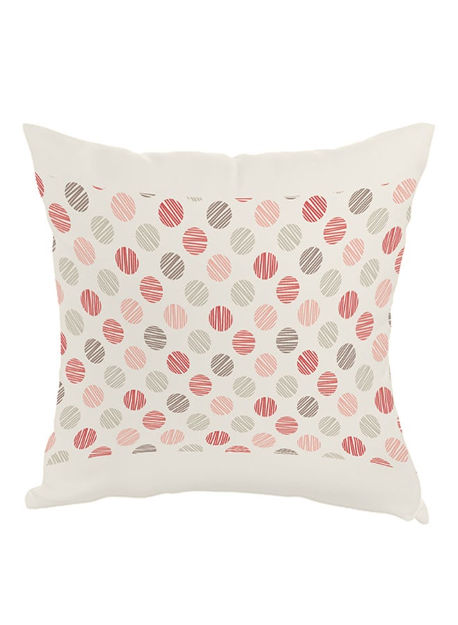 وسادة مطبوع عليها رسمة دوائر كهربائية أبيض/وردي/رمادي 40 x 40سم