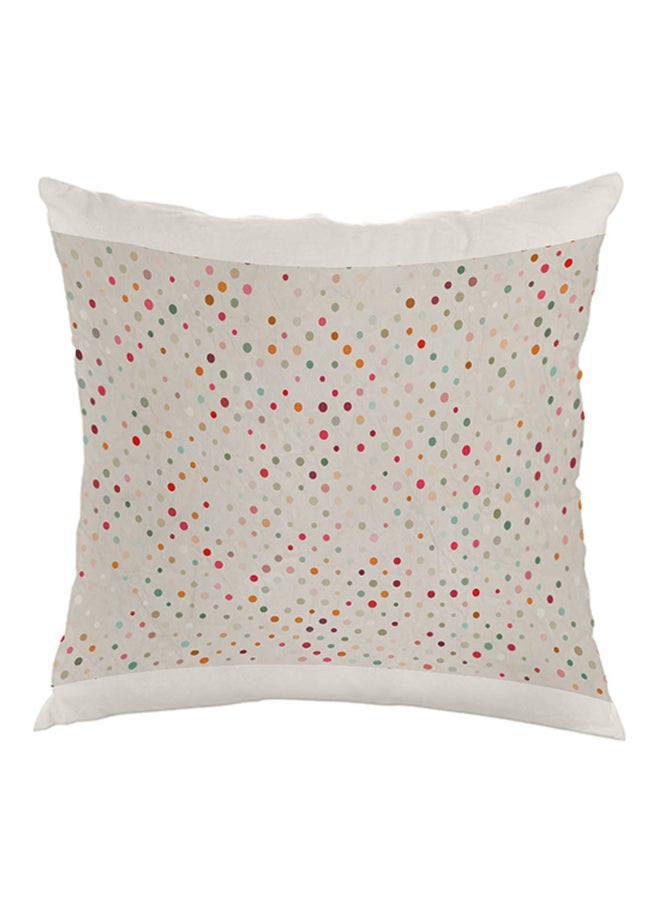وسادة مطبوع عليها نقاط متعدد الألوان 40x40سم