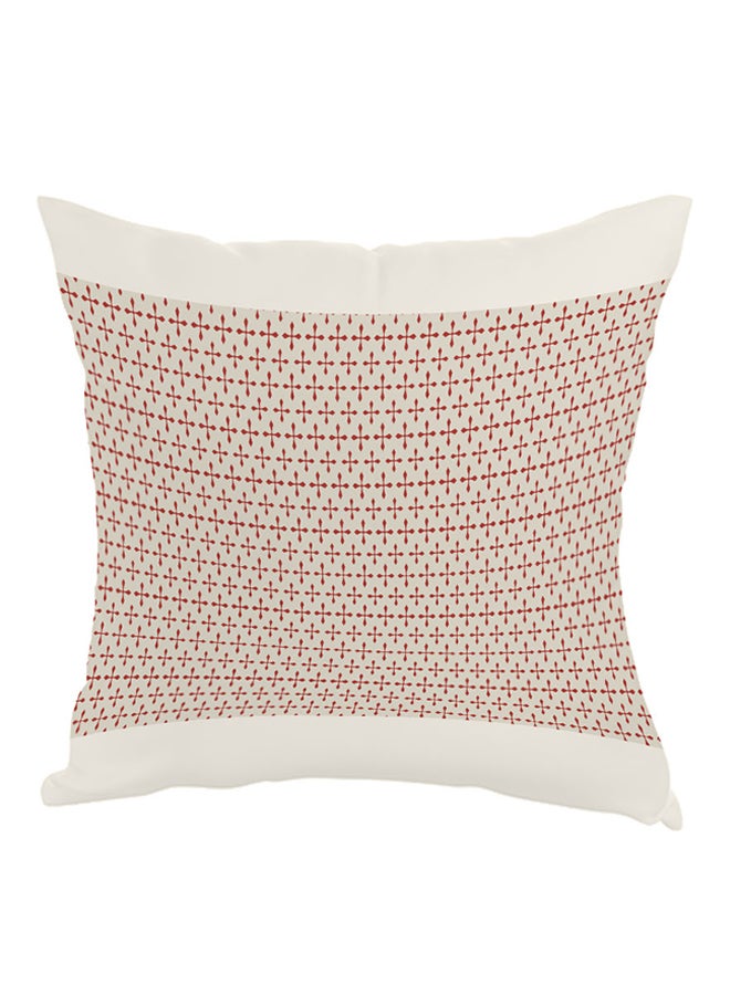 Printed Aerohaven Pillow White/Red 40x40cm
