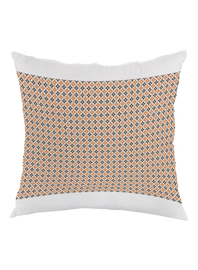 Decalac Decoration Printed Pillow White/Black/Orange 40 x 40cm