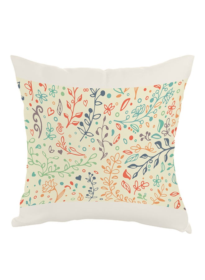 Decorative Tree Paper Printed Throw Pillow Multicolour