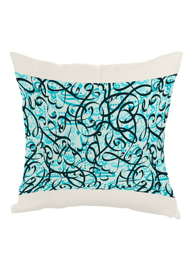 Decalac Decorative Drawings Printed Pillow Blue/Black/White 40x40cm