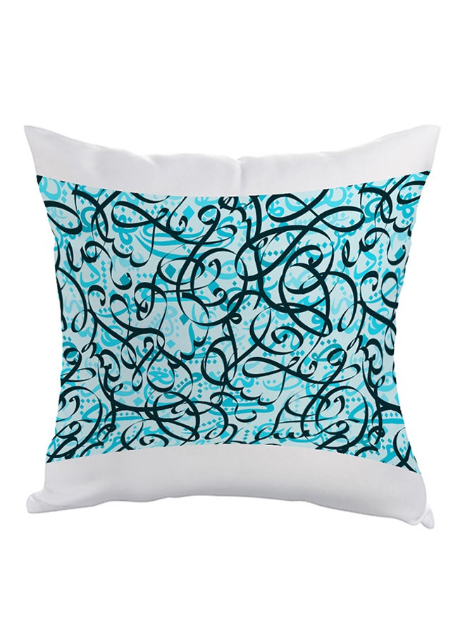 وسادة مطبوع عليها رسومات زخرفية أزرق/أسود/أبيض 40x40سم