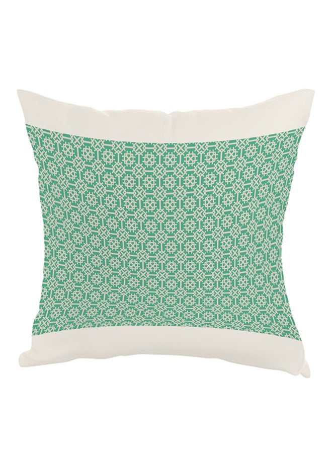 Decalac Decorative Drawings Printed Pillow Green/White 40x40cm