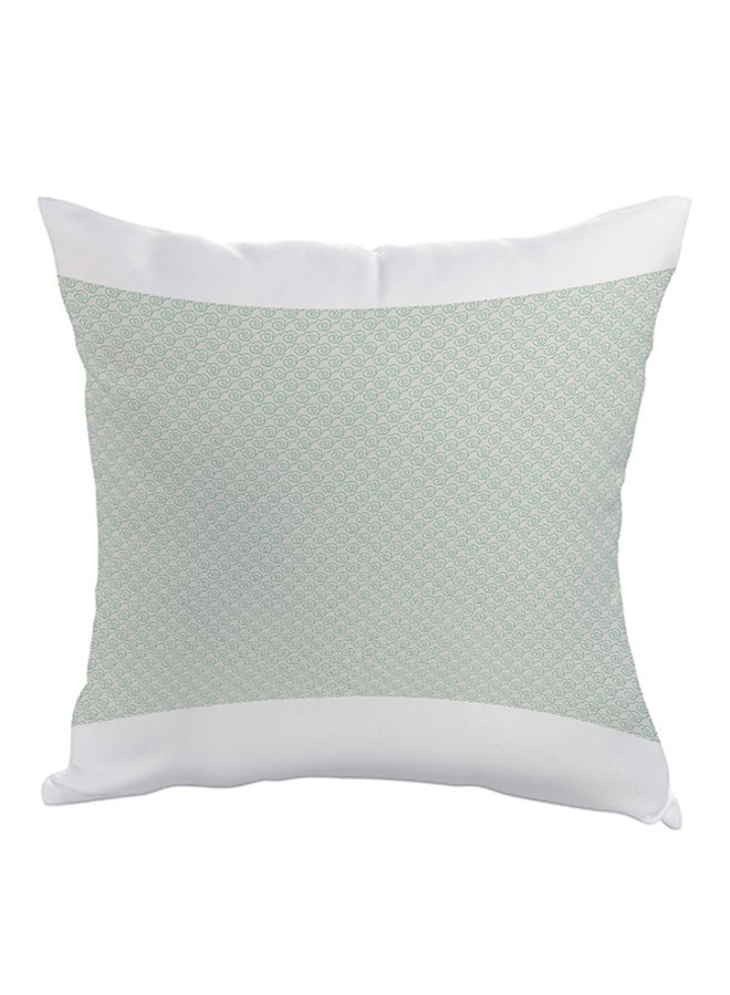 Decalac Decorative Drawings Printed Pillow Green/Off White 40x40cm