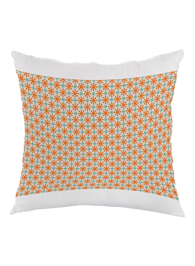 Decalac Decorative Drawings Printed Pillow Orange/Green/White 40x40cm