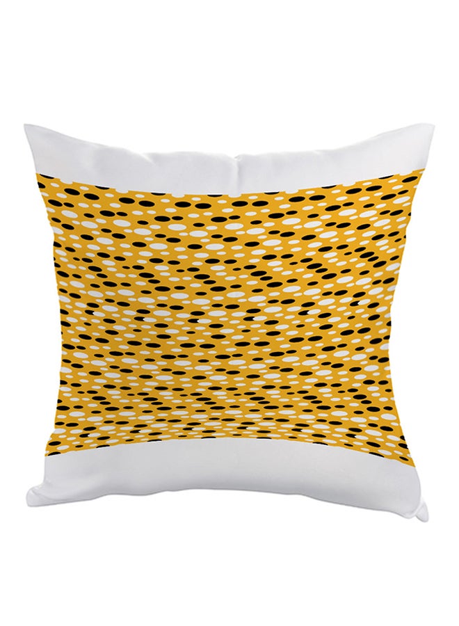 Decorative Forms Printed Pillow Yellow/White/Black 40x40cm