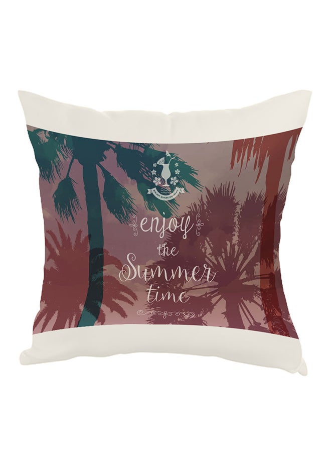 ديكالاك وسادة مطبوع عليها إنجوي ذا سمر تايم بني/أبيض/أخضر 40 x 40سم