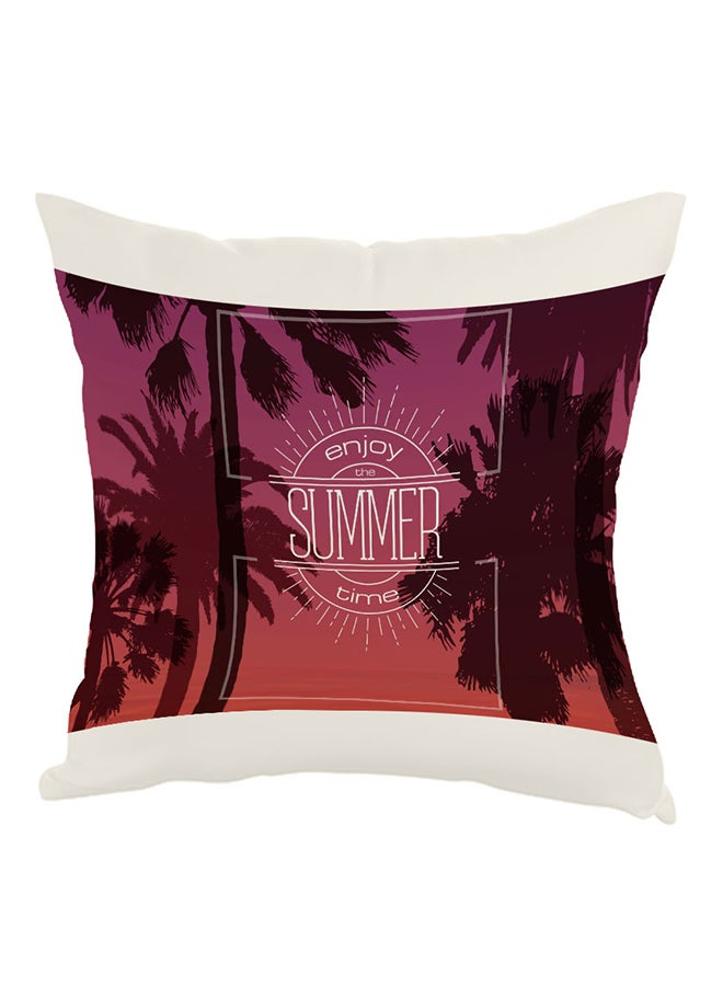 Enjoy The Summer Time Printed Pillow Multicolour 40 x 40cm