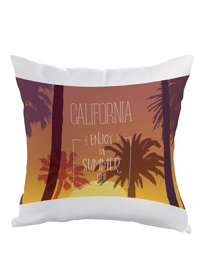 ديكالاك وسادة مطبوع عليها إنجوي ذا سمر تايم أبيض/برتقالي/أصفر 40 x 40سم