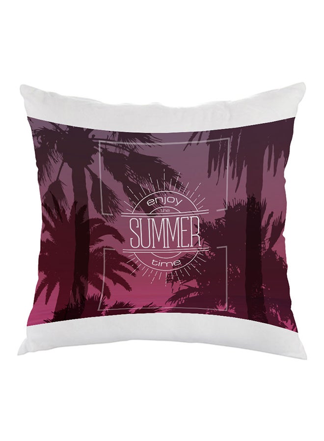 ديكالاك وسادة مطبوع عليها إنجوي ذا سمر تايم وردي / بنفسجي / أبيض 40 x 40سم