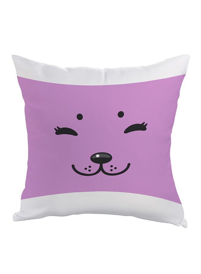 Decalac Dog Printed Pillow Pink/Black/Grey 40 x 40cm