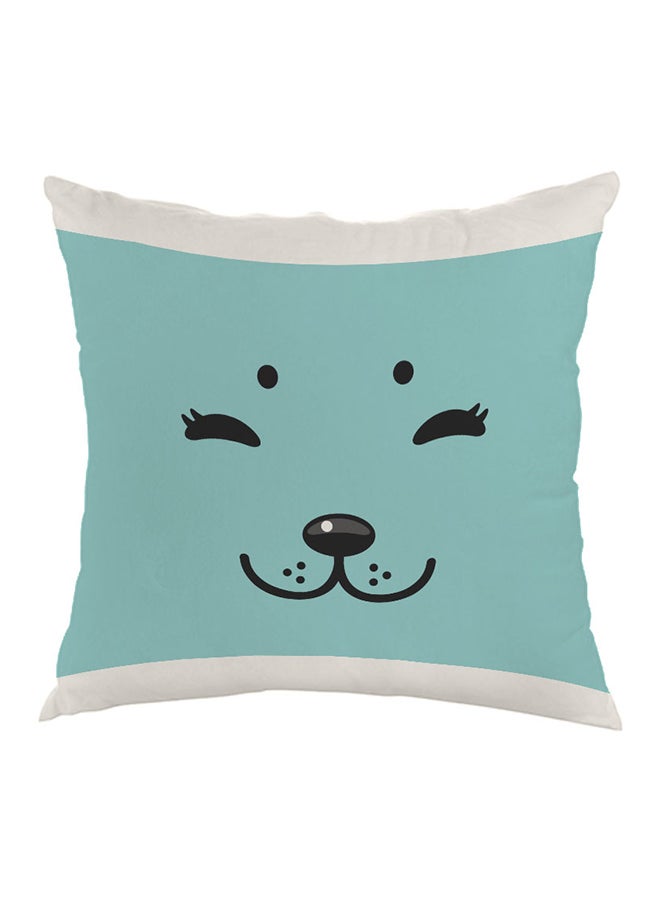 ديكالاك وسادة بطبعة كلب أزرق/ أبيض/أحمر 40x40سم