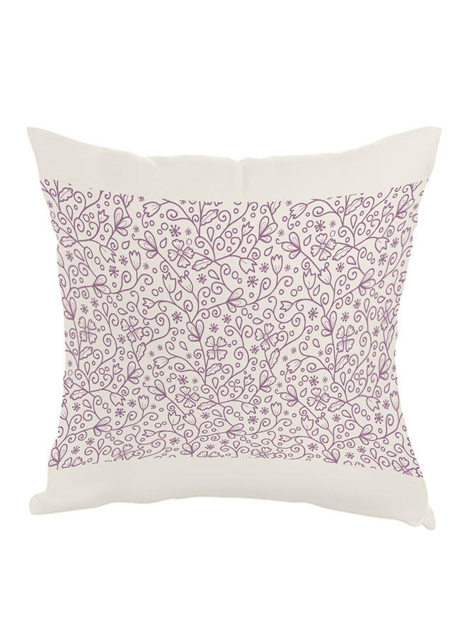 ديكالاك وسادة مطبوع عليها تصميمات من الورود بنفسجي/أبيض 40 x 40سم