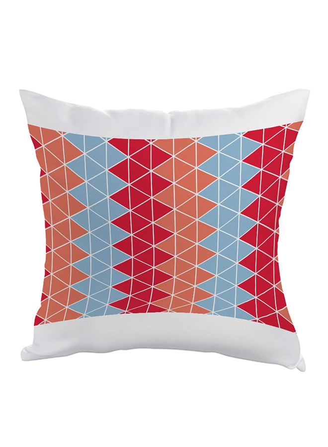 Geometric Form Printed Pillow Multicolour 40 x 40cm