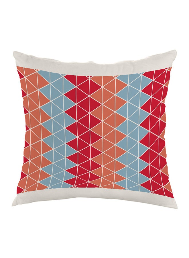 Geometric Form Printed Pillow Multicolour 40 x 40cm