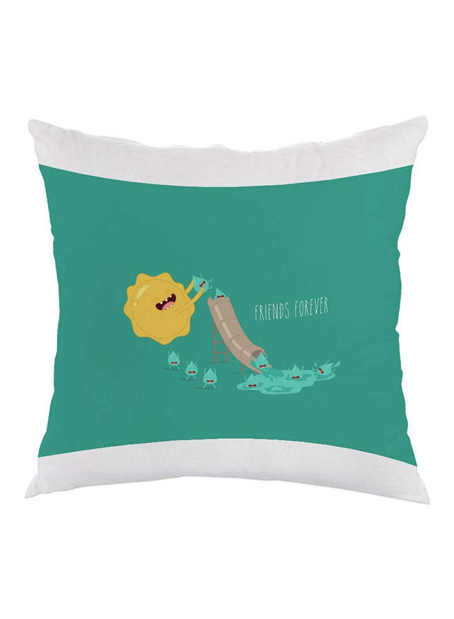 ديكالاك وسادة مطبوع عليها فريندز فورإيفر متعدد الألوان 40 x 40سم