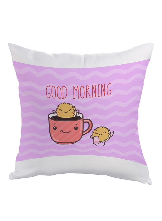 Good Morning Printed Pillow Multicolour 40x40cm