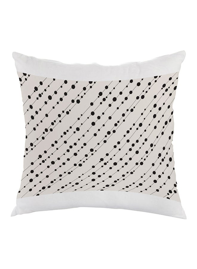 Decalac Graphic Printed Pillow White/Black/Beige 40x40cm